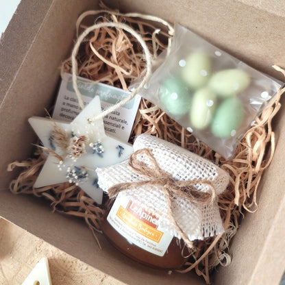 Box bomboniera con miele e cialda profumata - EventiDecor